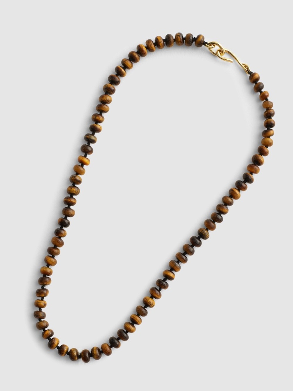 Madewell Tiger's Eye Tone Wooden Bead Necklace - Picture 2 of 7